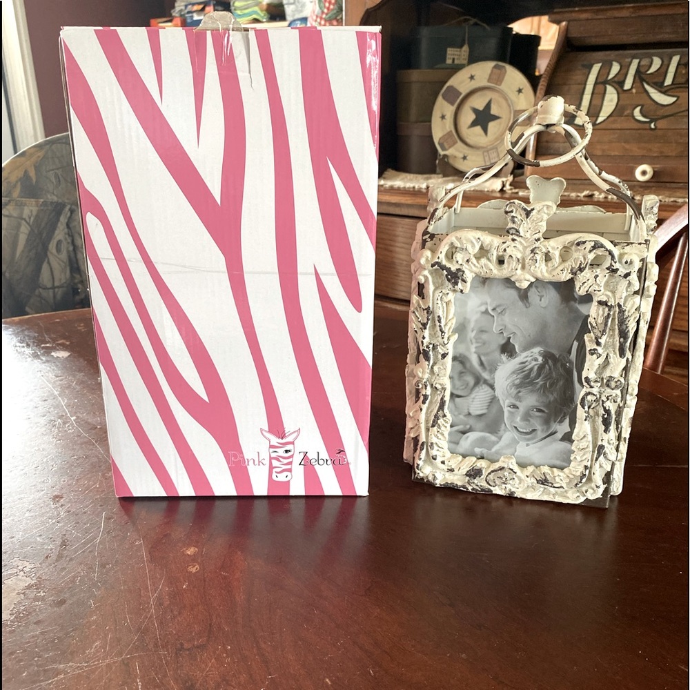 Pink Zebra picture accent shade